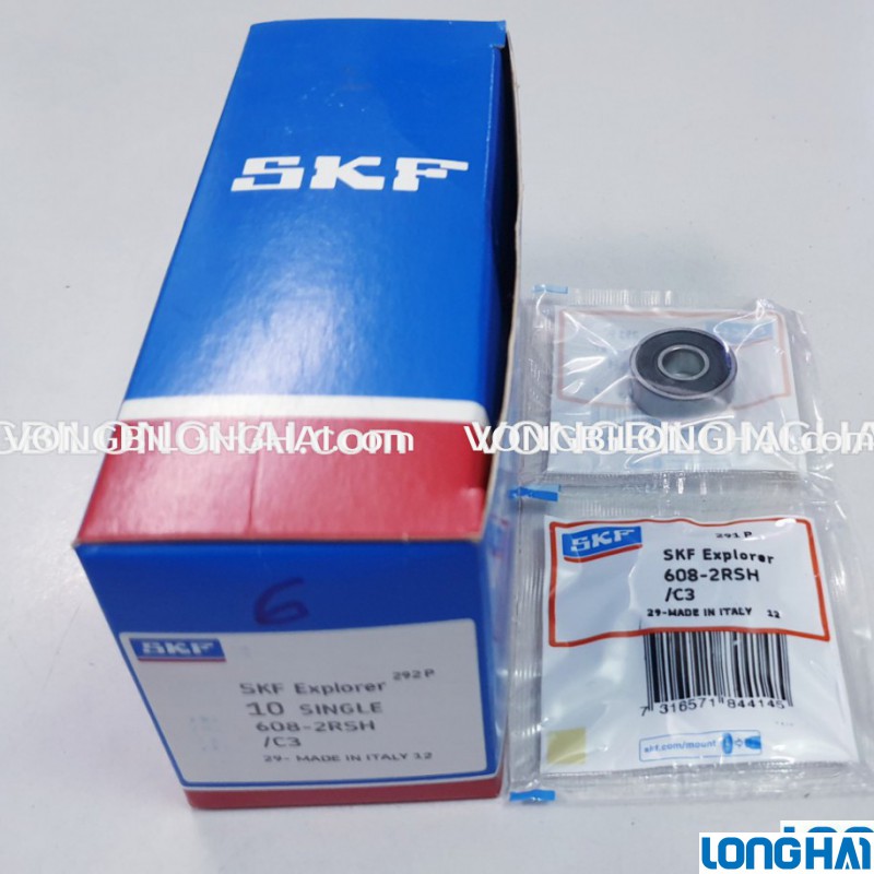 VÒNG BI CẦU SKF 608-2RSH/C3 CHÍNH HÃNG|SKF Long Hải: Vòng bi SKF - Đại lý uỷ quyền SKF chính hãng