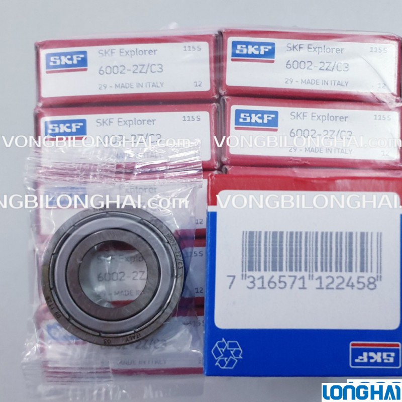 VÒNG BI CẦU SKF 6002-2Z/C3 CHÍNH HÃNG|SKF Long Hải: Vòng bi SKF - Đại lý uỷ quyền SKF chính hãng