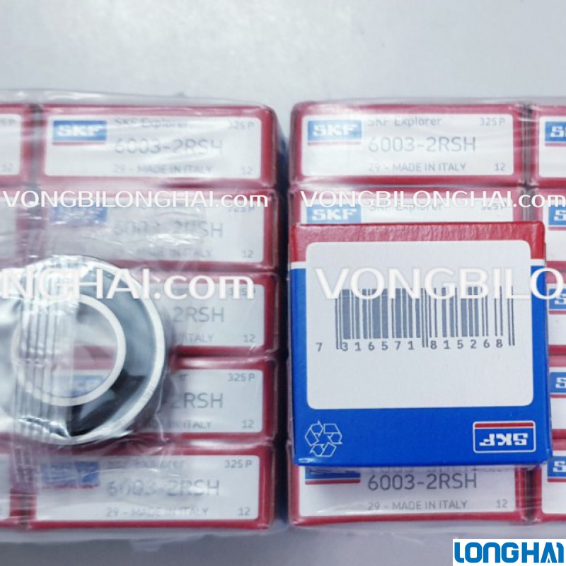 VÒNG BI CẦU SKF 6003-2RSH CHÍNH HÃNG