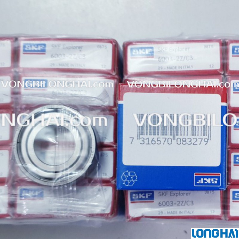 VÒNG BI CẦU SKF 6003-2Z/C3 CHÍNH HÃNG|SKF Long Hải: Vòng bi SKF - Đại lý uỷ quyền SKF chính hãng