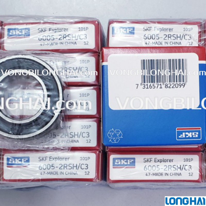 VÒNG BI CẦU SKF 6005-2RSH/C3 CHÍNH HÃNG