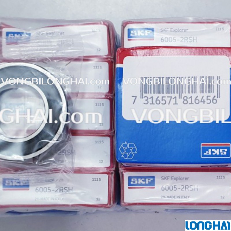 VÒNG BI CẦU SKF 6005-2RSH CHÍNH HÃNG|SKF Long Hải: Vòng bi SKF - Đại lý uỷ quyền SKF chính hãng