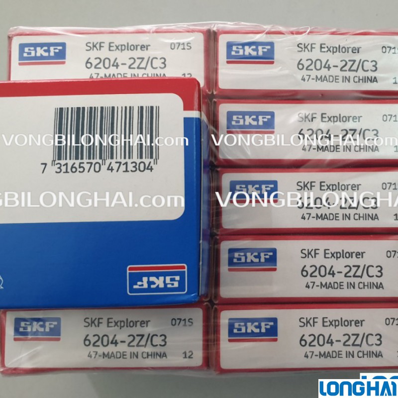 VÒNG BI CẦU SKF 6204-2Z/C3 CHÍNH HÃNG|SKF Long Hải: Vòng bi SKF - Đại lý uỷ quyền SKF chính hãng