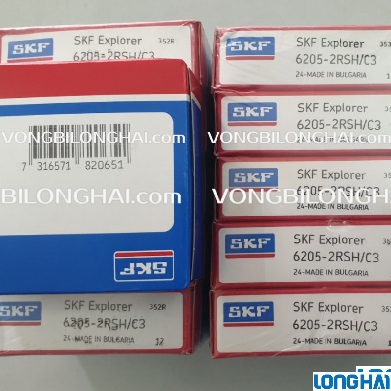 VÒNG BI CẦU SKF 6205-2RSH/C3 CHÍNH HÃNG|SKF Long Hải: Vòng bi SKF - Đại lý uỷ quyền SKF chính hãng