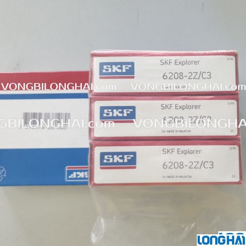 VÒNG BI CẦU SKF 6208-2Z/C3 CHÍNH HÃNG|SKF Long Hải: Vòng bi SKF - Đại lý uỷ quyền SKF chính hãng