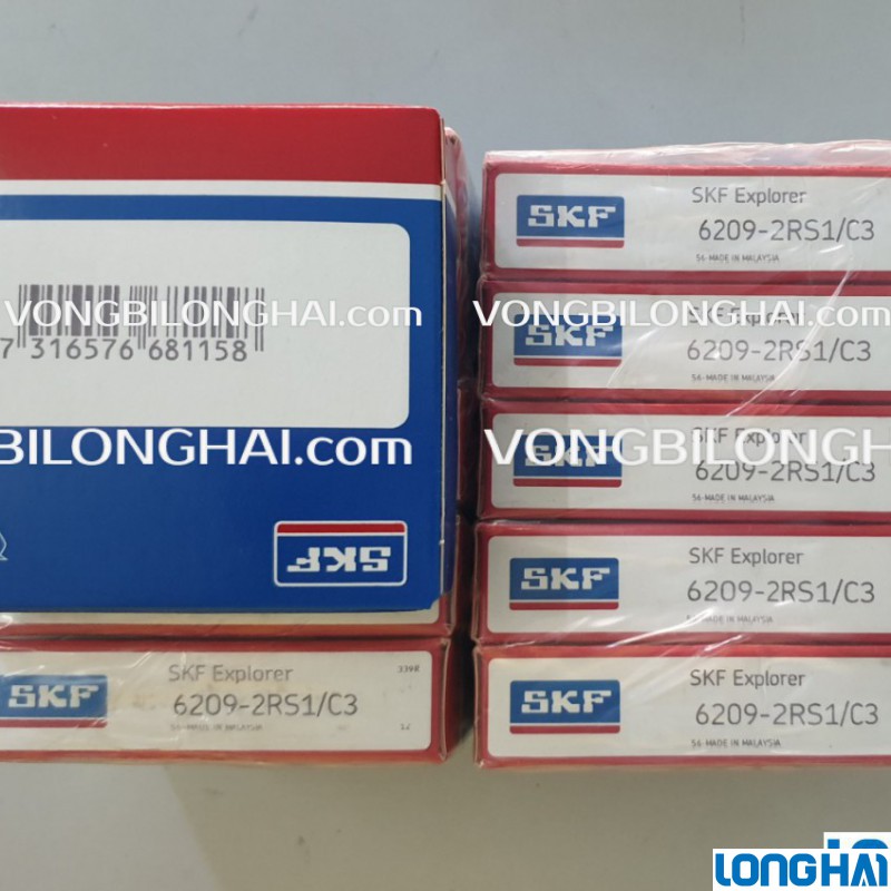 VÒNG BI CẦU SKF6209-2RS1/C3 CHÍNH HÃNG|SKF Long Hải: Vòng bi SKF - Đại lý uỷ quyền SKF chính hãng