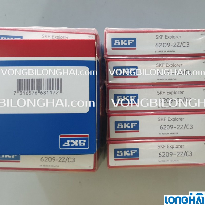 VÒNG BI CẦU SKF 6209-2Z/C3 CHÍNH HÃNG|SKF Long Hải: Vòng bi SKF - Đại lý uỷ quyền SKF chính hãng