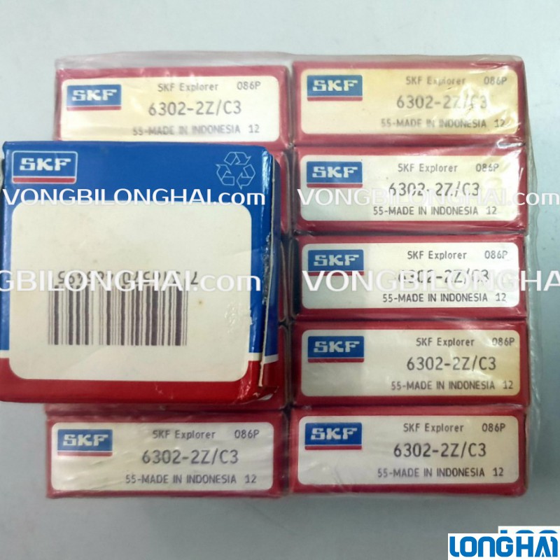 VÒNG BI CẦU SKF 6302-2Z/C3 CHÍNH HÃNG|SKF Long Hải: Vòng bi SKF - Đại lý uỷ quyền SKF chính hãng