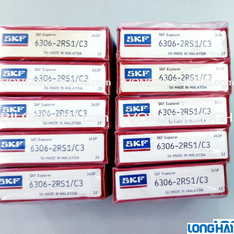 VÒNG BI CẦU SKF 6306-2RS1/C3 CHÍNH HÃNG