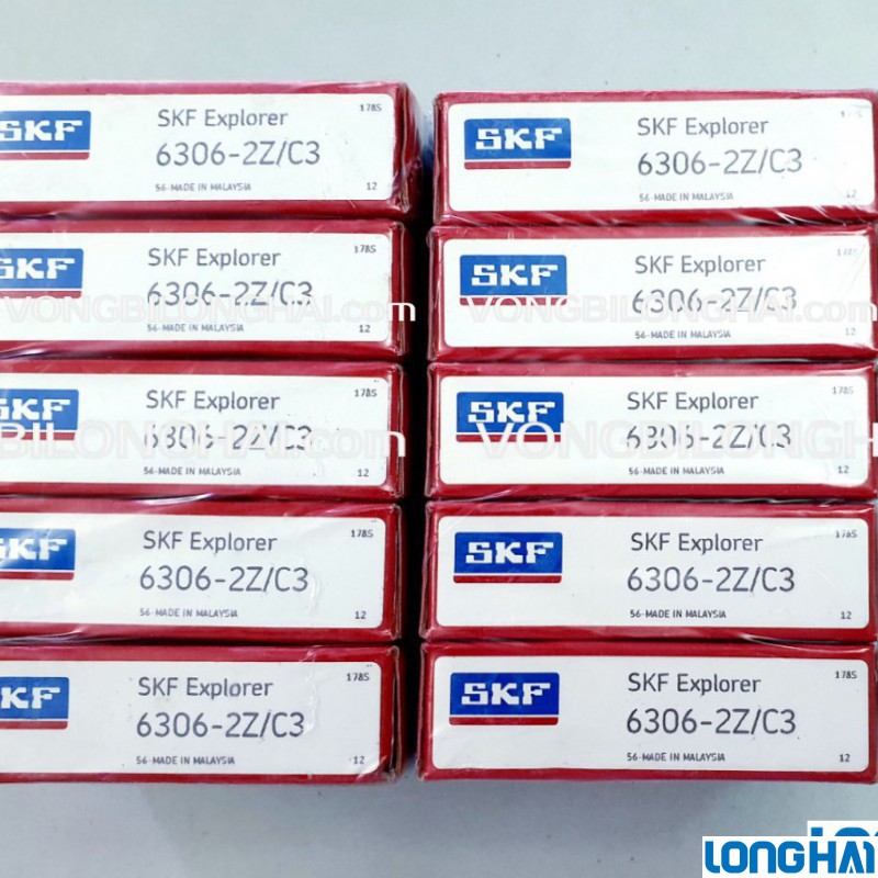 VÒNG BI CẦU SKF 6306-2Z/C3 CHÍNH HÃNG|SKF Long Hải: Vòng bi SKF - Đại lý uỷ quyền SKF chính hãng