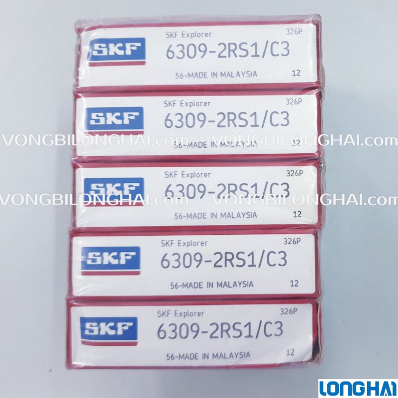 VÒNG BI CẦU SKF 6309-2RS1/C3 CHÍNH HÃNG|SKF Long Hải: Vòng bi SKF - Đại lý uỷ quyền SKF chính hãng