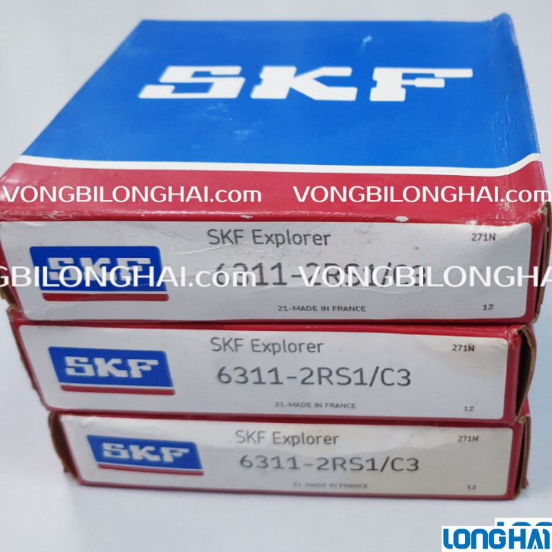 VÒNG BI CẦU SKF 6311-2RS1/C3 CHÍNH HÃNG