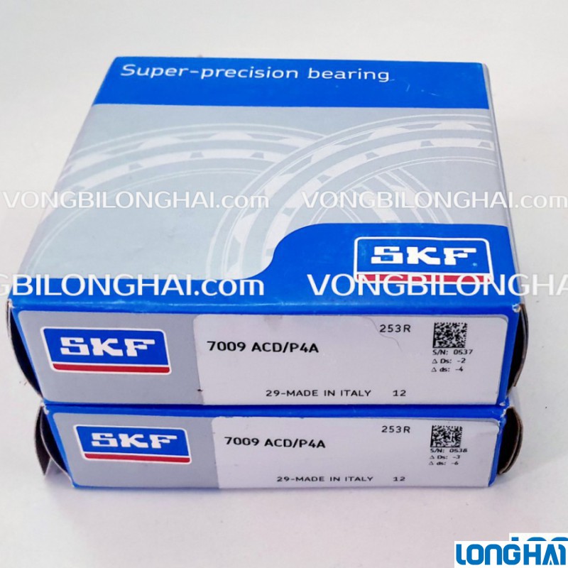 VÒNG BI ĐỠ CHẶN  7009 ACD/P4A SKF CHÍNH HÃNG|SKF Long Hải: Vòng bi SKF - Đại lý uỷ quyền SKF chính hãng