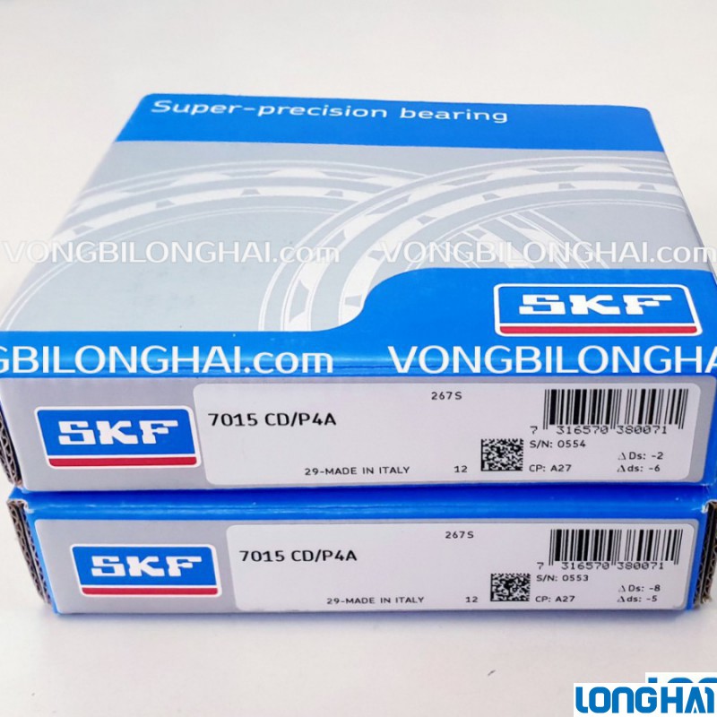 VÒNG BI ĐỠ CHẶN  7015 CD/P4A SKF CHÍNH HÃNG|SKF Long Hải: Vòng bi SKF - Đại lý uỷ quyền SKF chính hãng