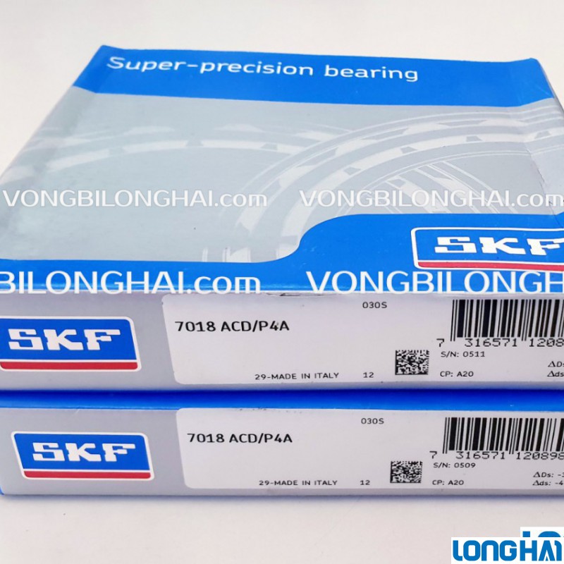 VÒNG BI ĐỠ CHẶN  7018 ACD/P4A SKF CHÍNH HÃNG|SKF Long Hải: Vòng bi SKF - Đại lý uỷ quyền SKF chính hãng