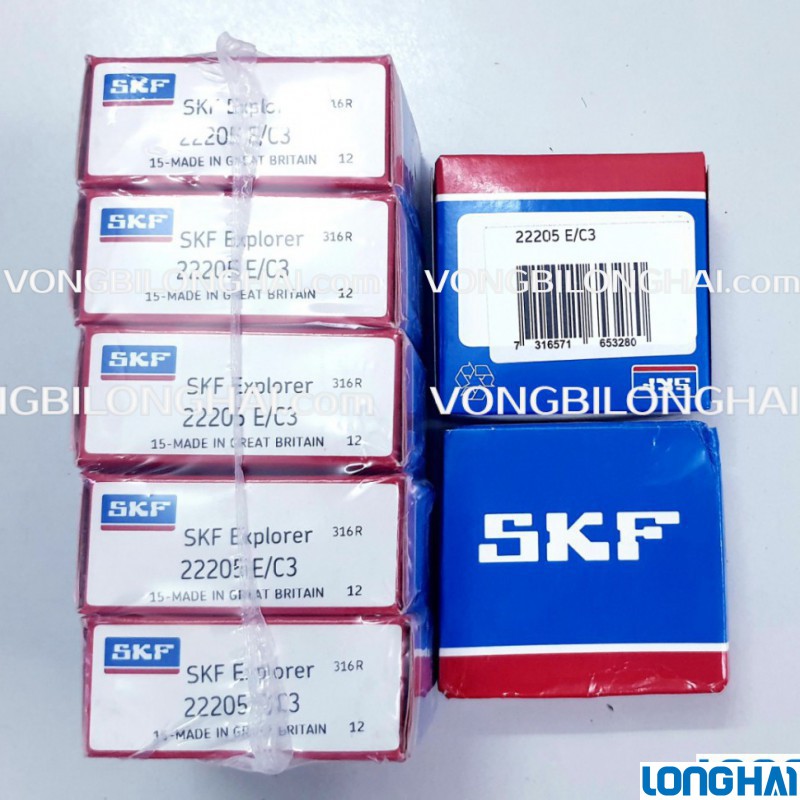 VÒNG BI SKF 22205 E/C3 CHÍNH HÃNG