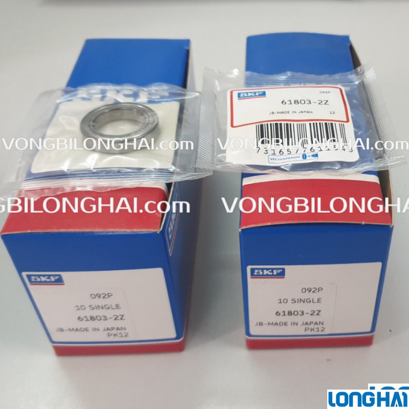 VÒNG BI CẦU SKF 61803-2Z CHÍNH HÃNG