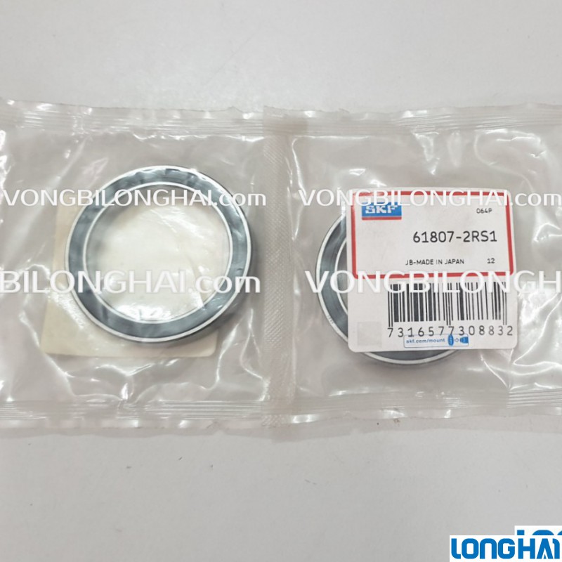 VÒNG BI CẦU SKF 61807-2RS1 CHÍNH HÃNG