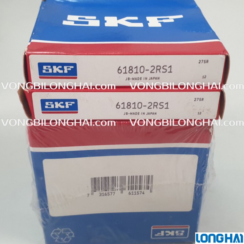 VÒNG BI CẦU SKF 61810-2RS1 CHÍNH HÃNG|SKF Long Hải: Vòng bi SKF - Đại lý uỷ quyền SKF chính hãng