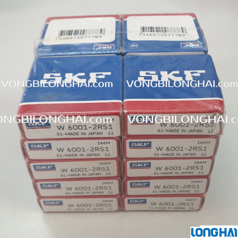 VÒNG BI CẦU SKF W 6001-2RS1 CHÍNH HÃNG|SKF Long Hải: Vòng bi SKF - Đại lý uỷ quyền SKF chính hãng